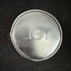 Dior Joy Silver Cosmetic Case Bag NWOT